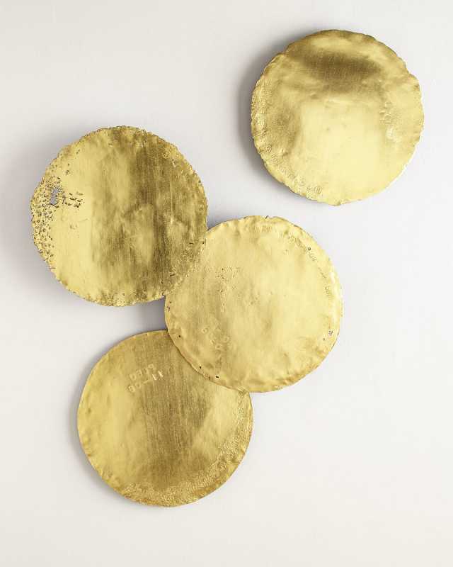 Four Oil Drum Lid Art Pieces