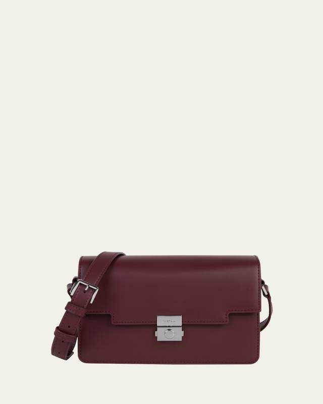 The Retro Flap Leather Crossbody Bag