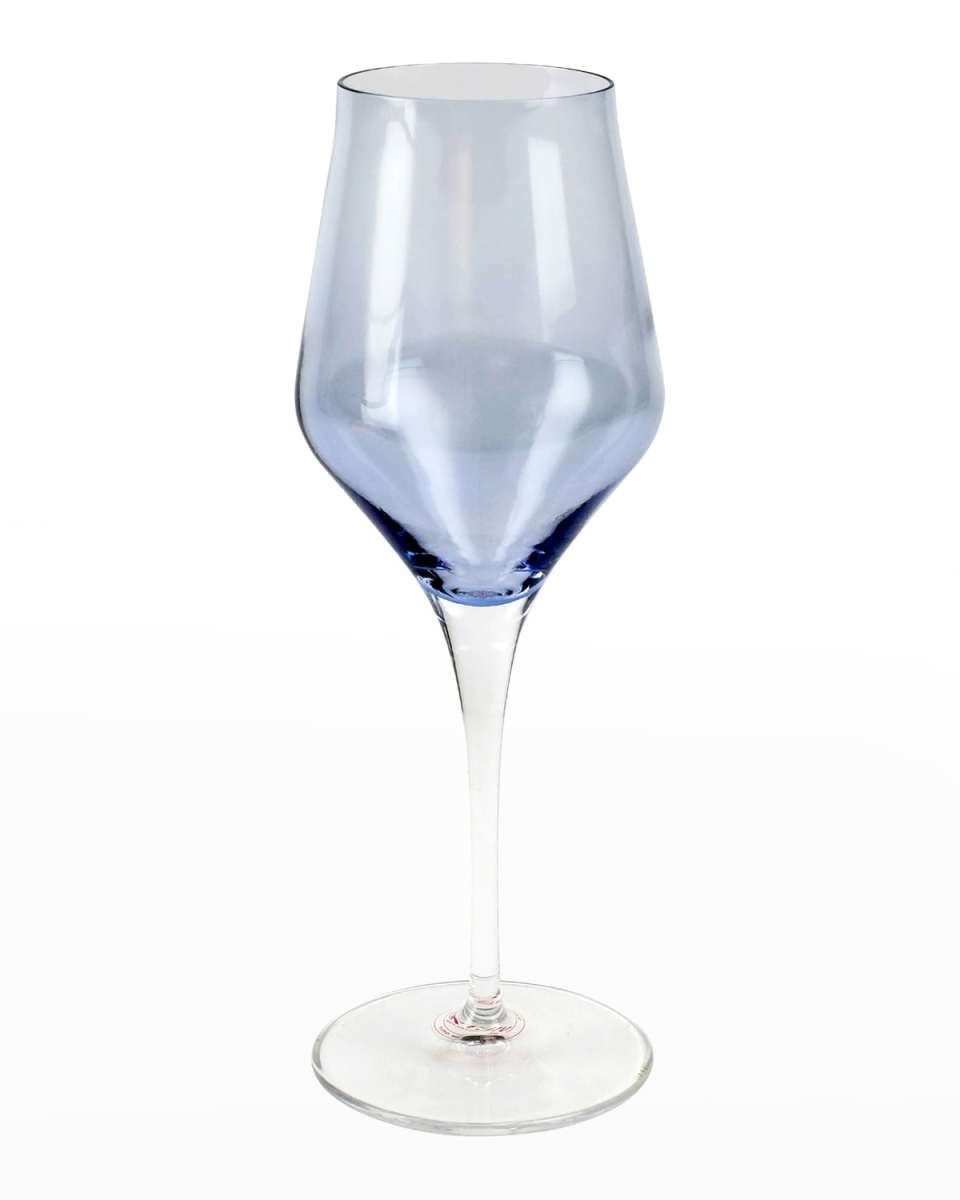 Contessa Blue Wine Glass
