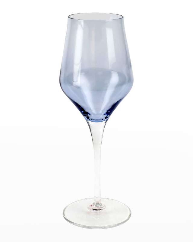 Contessa Blue Wine Glass