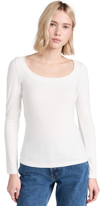 L'AGENCE Joanna Top Off White