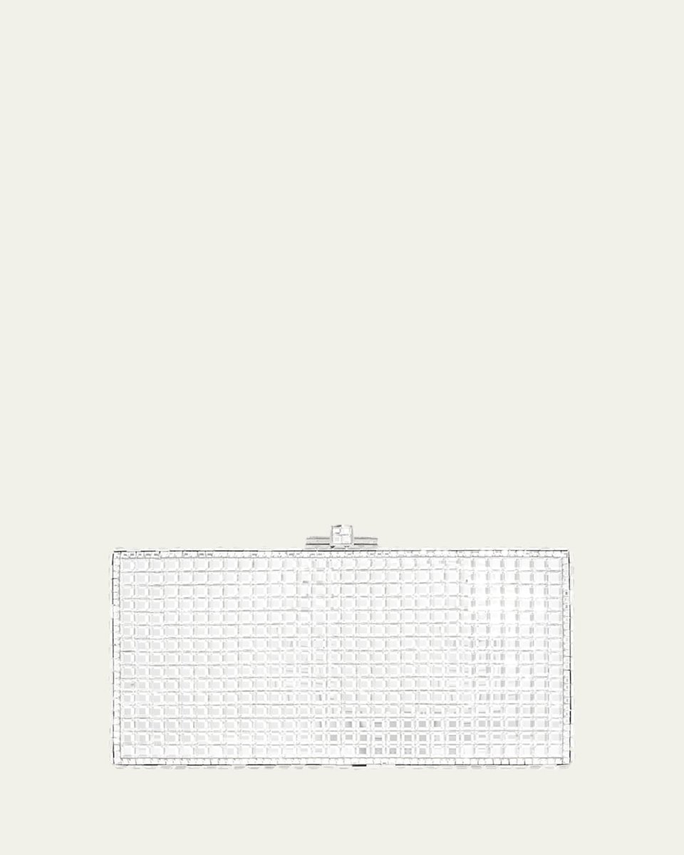 Rectangle Square Crystal Clutch Bag