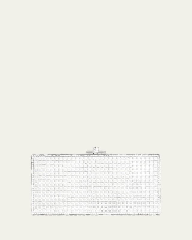 Rectangle Square Crystal Clutch Bag