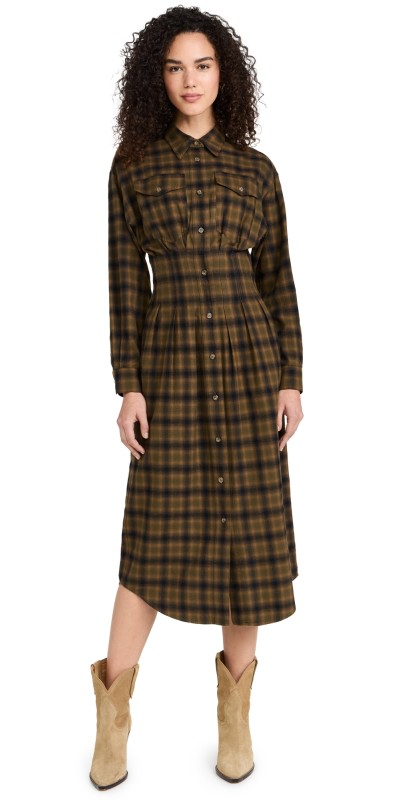 Isabel Marant Étoile Timea Dress Khaki/Khaki