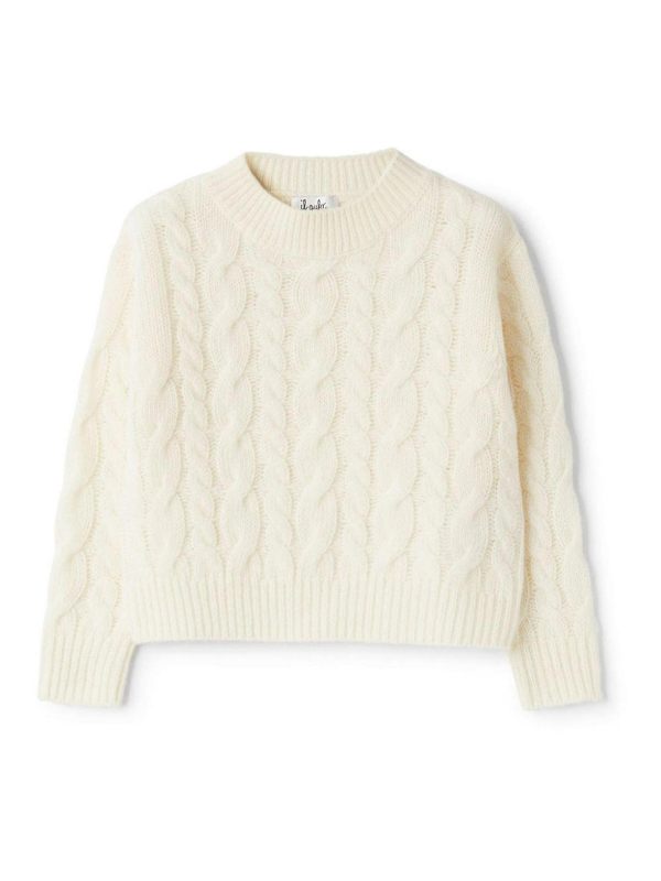 Il Gufo Pull Col Rond - Blanc