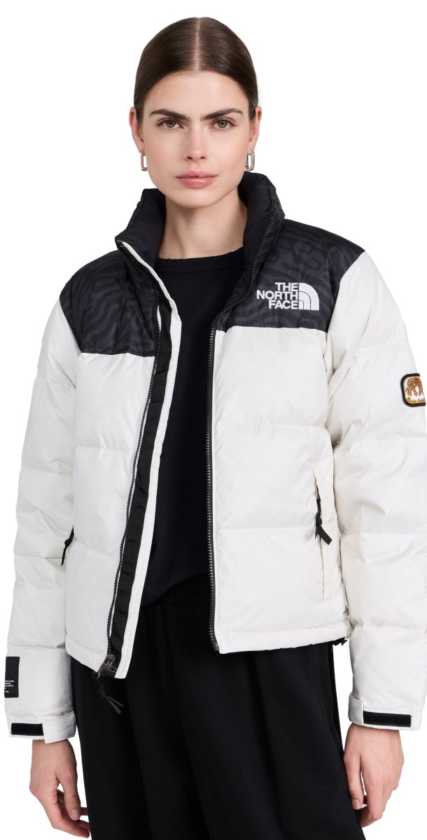 The North Face 1996 Retro Nuptse Jacket White Dune/TNF Black/TNF Tiger