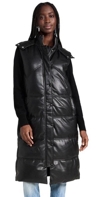 Avec Les Filles Puffer Vest Black