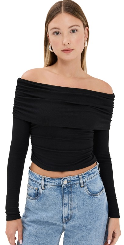 Lioness Field of Dreams Long Sleeve Top Onyx