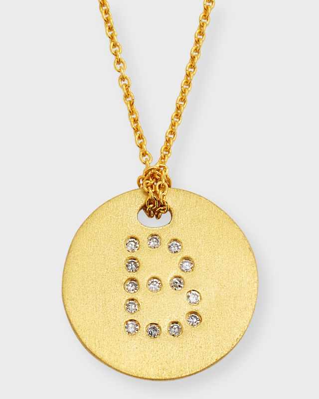 Letter Medallion Necklace