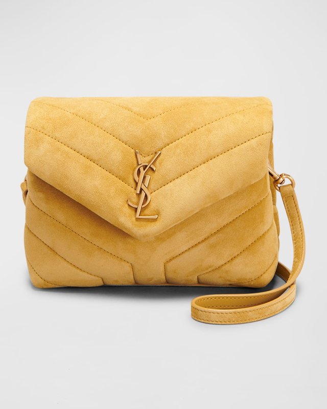 Loulou Toy YSL Crossbody Bag in Quilted Suede