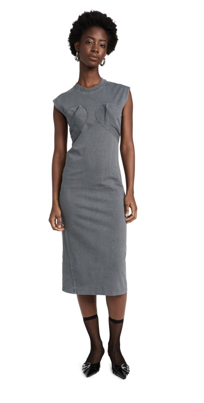 Marc Jacobs Seamed Up Dress Steel Grey