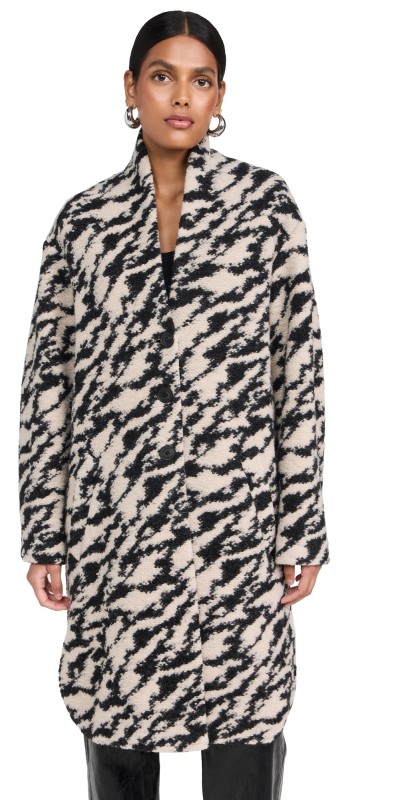 Isabel Marant Étoile Felexia Top Coat Black/Beige