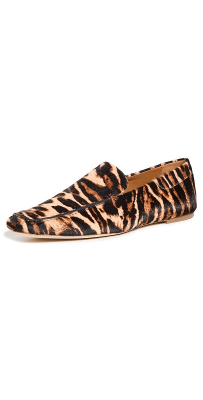 STAUD Becks Soft Loafers Ocelot