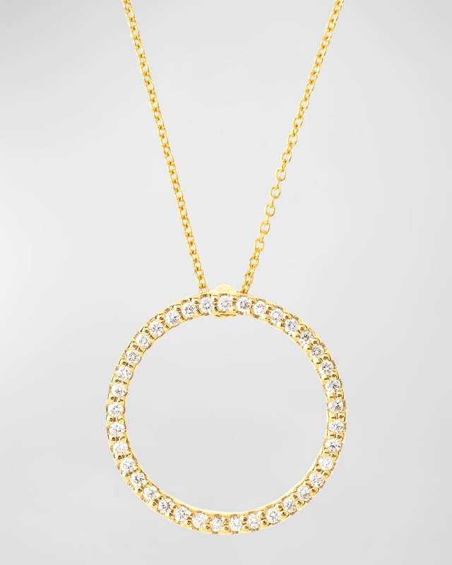Pave Circle Necklace