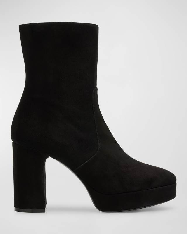 Dayna Suede Platform Booties