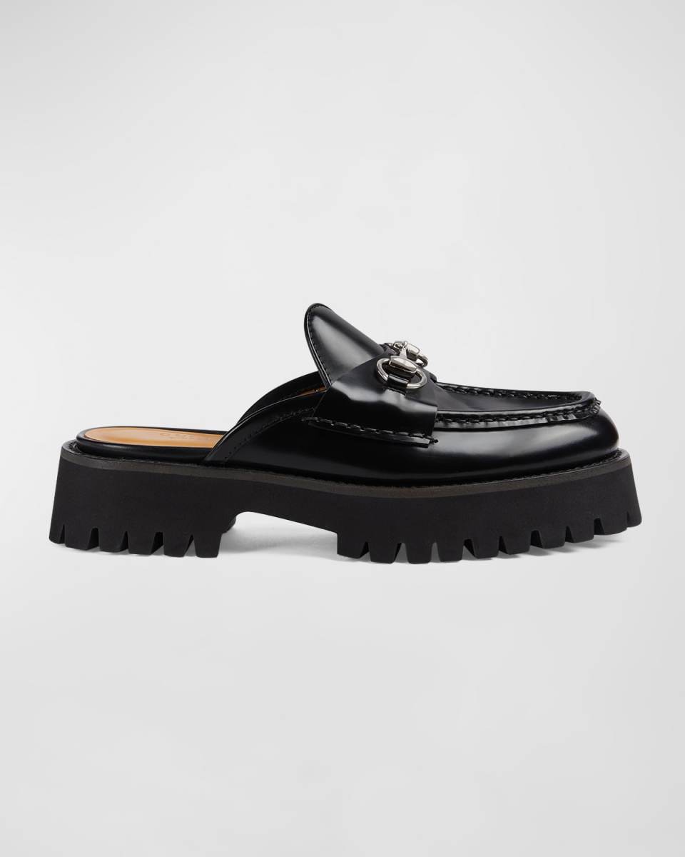 Sylke Leather Bit Loafer Mules