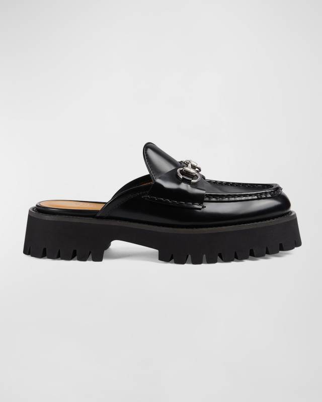 Sylke Leather Bit Loafer Mules