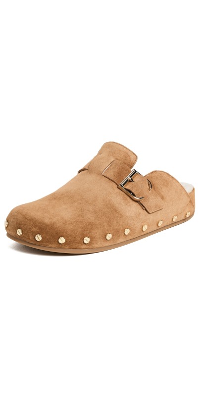 Veronica Beard Fern Clogs Caramel