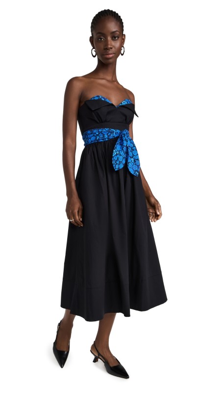 De Loreta Lidia Dress Black/Camelia