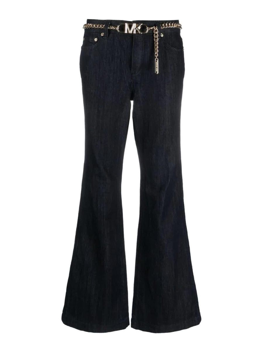 Michael Kors Jean Droit - Foncé Délavé