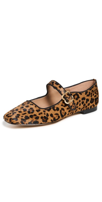 Sam Edelman Michaela Leopard Ballet Flats Granada Tan