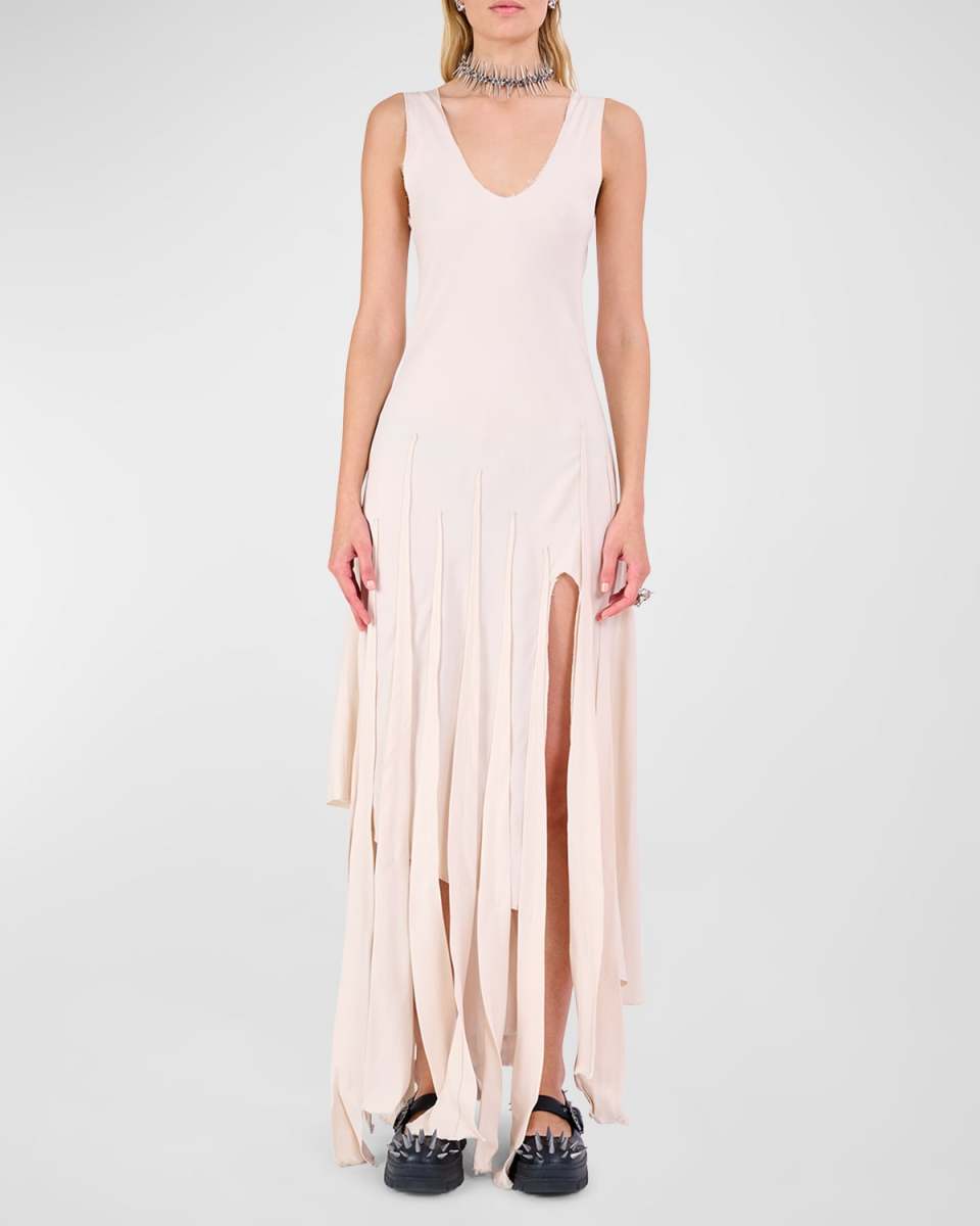 Drizzle Multi-Split Sleeveless Maxi Dress