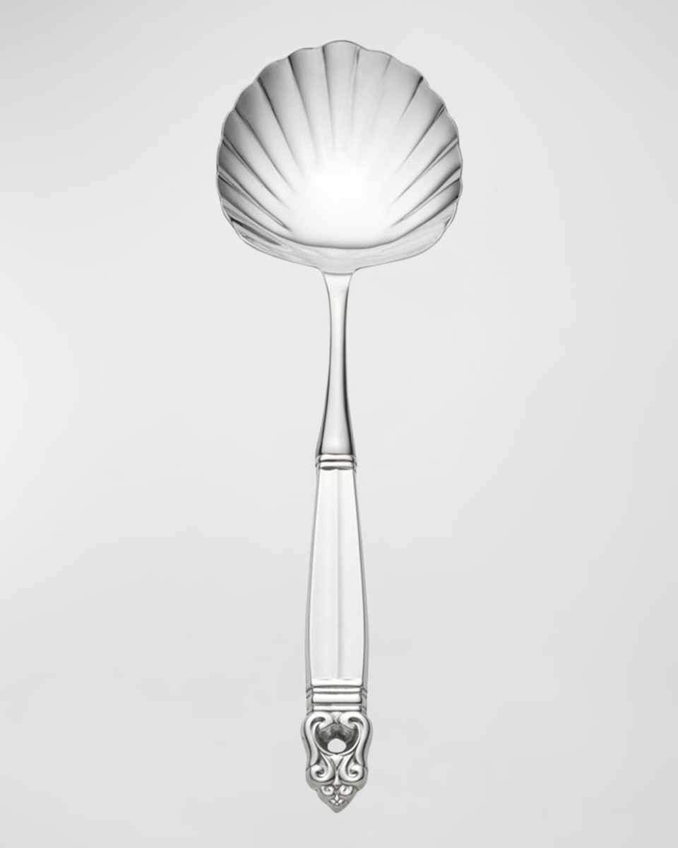 Royal Danish Shell Serving Spoon, Hollow Handle