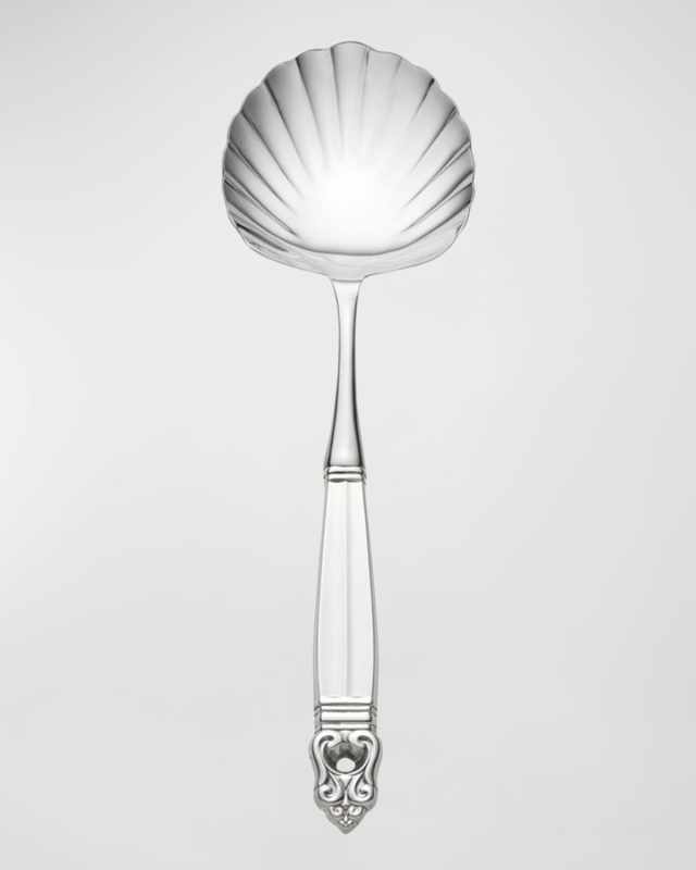 Royal Danish Shell Serving Spoon, Hollow Handle