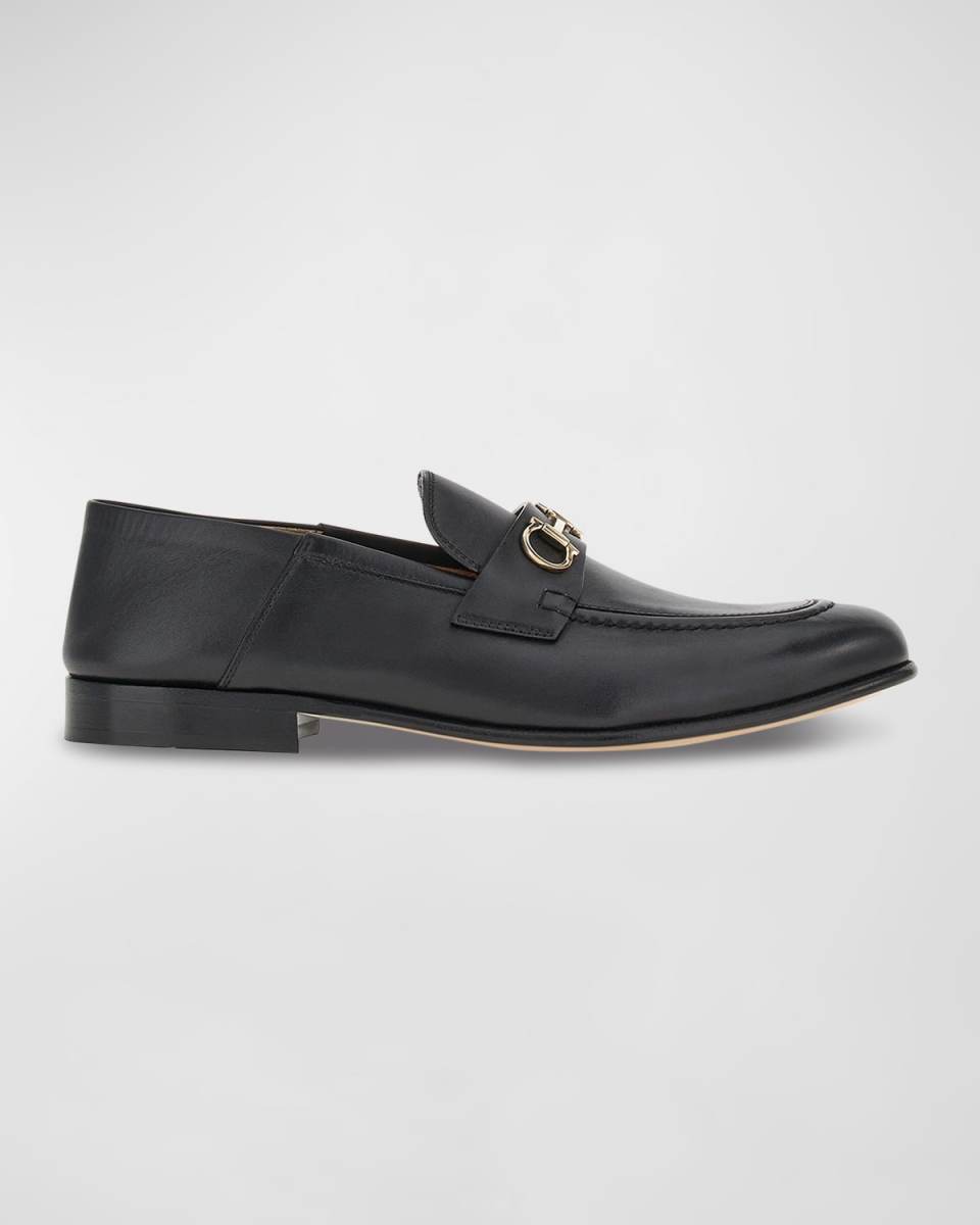 Ottone Leather Slide Bit Loafers
