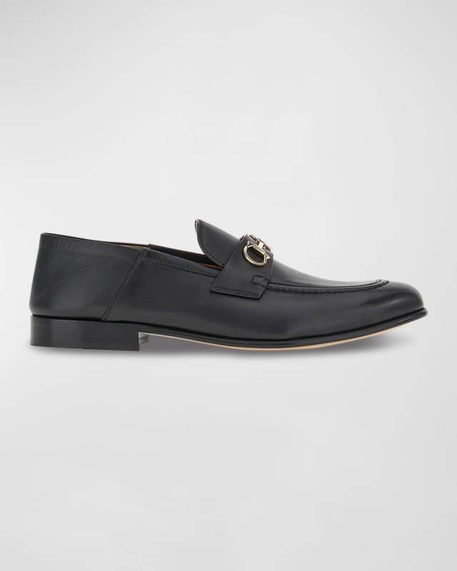 Ottone Leather Slide Bit Loafers