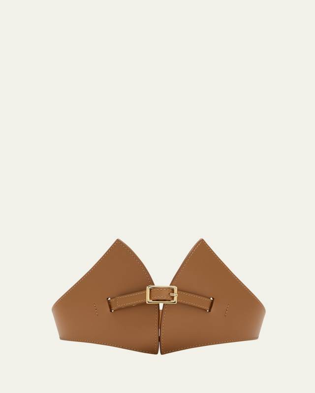 La Remarquable Wide Leather Belt