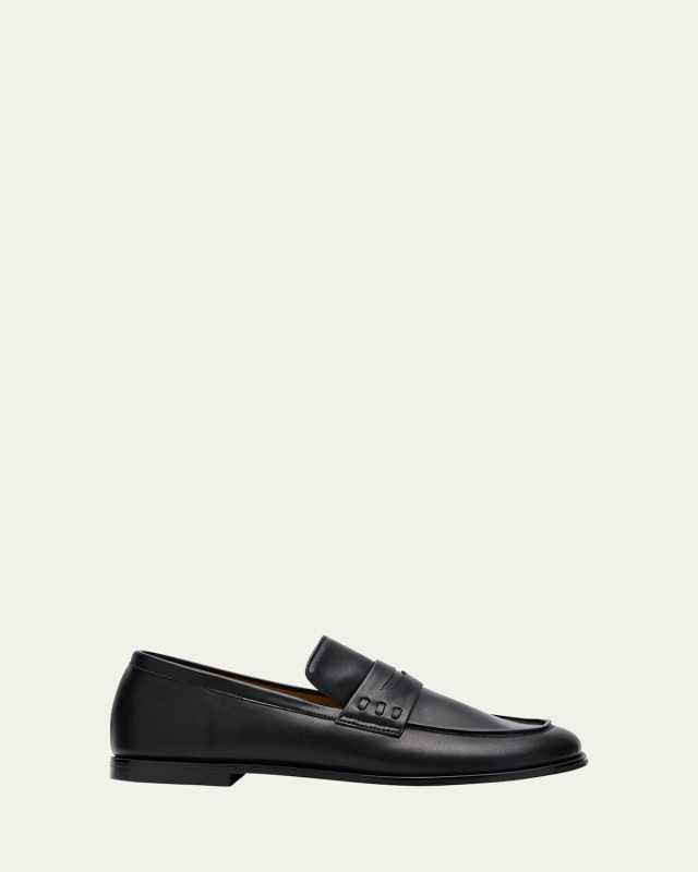 Narae Leather Penny Loafers