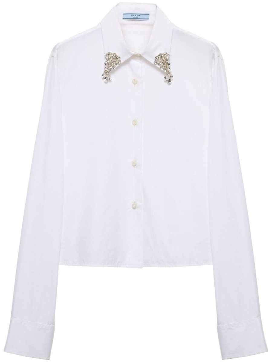 crystal-embellishmed shirt