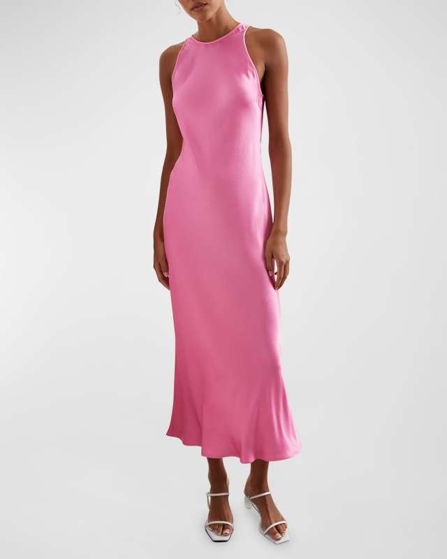 Solene Satin Slip Dress