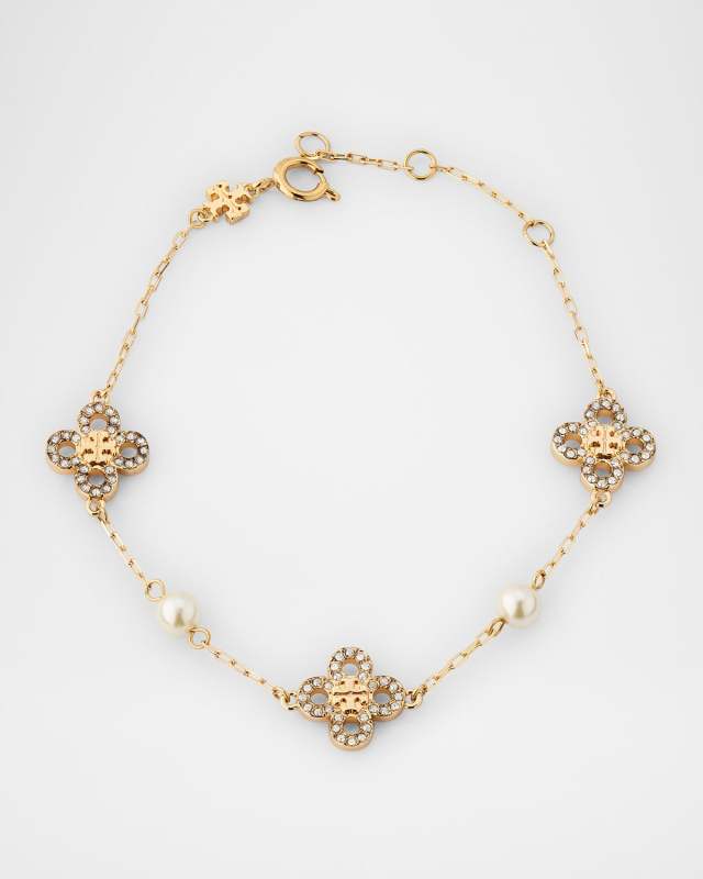 Kira Clover Pearl Bracelet