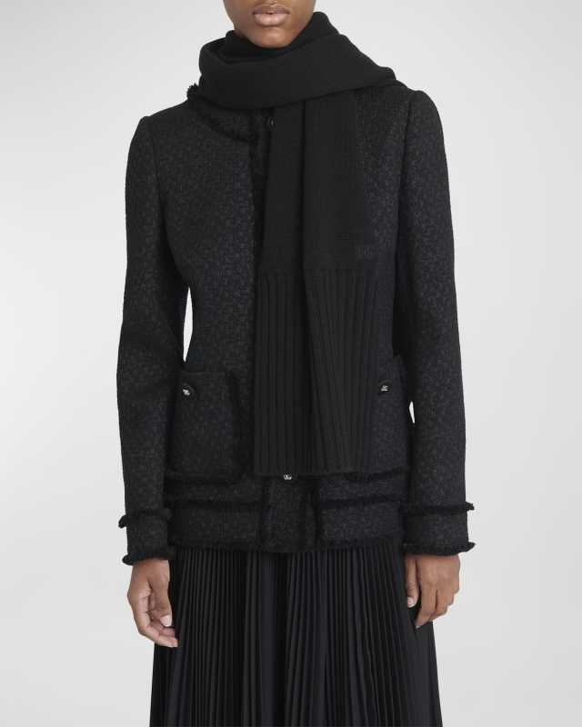 DG Logo Knit Ribbed Scarf