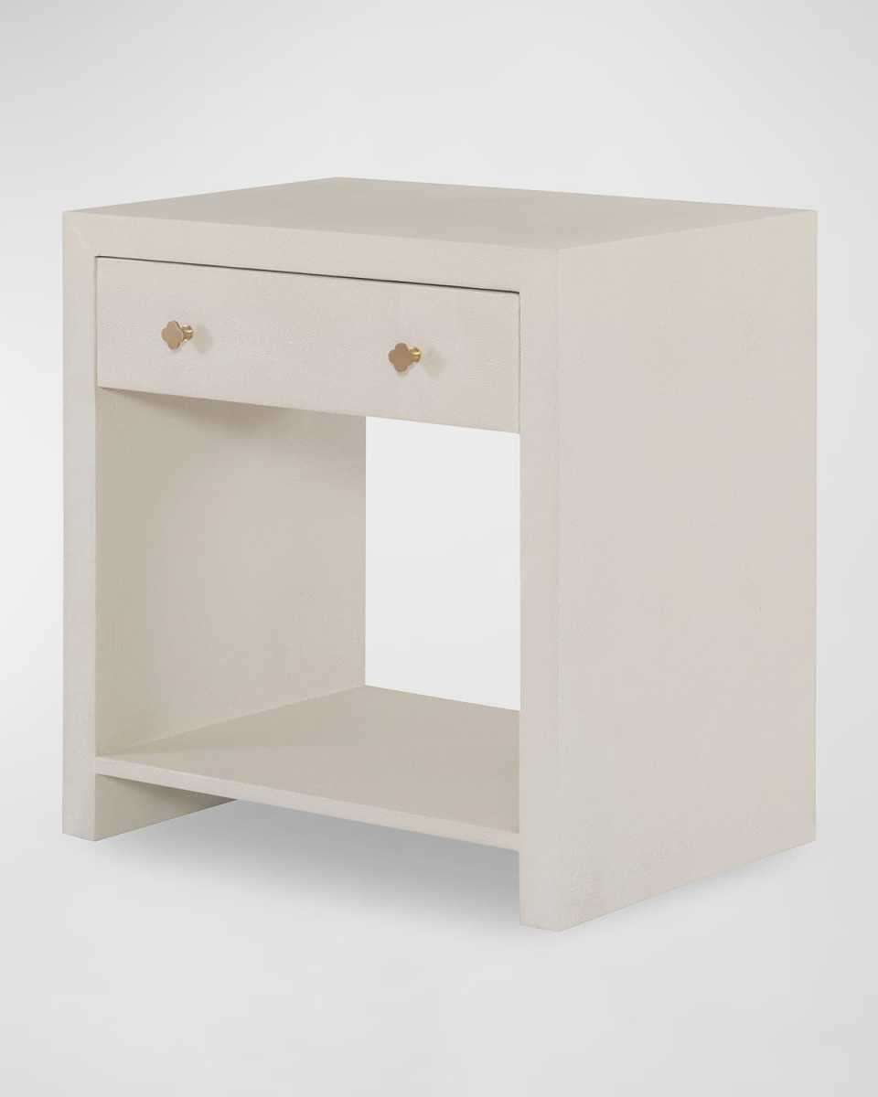 Bethany Faux Shagreen Nightstand