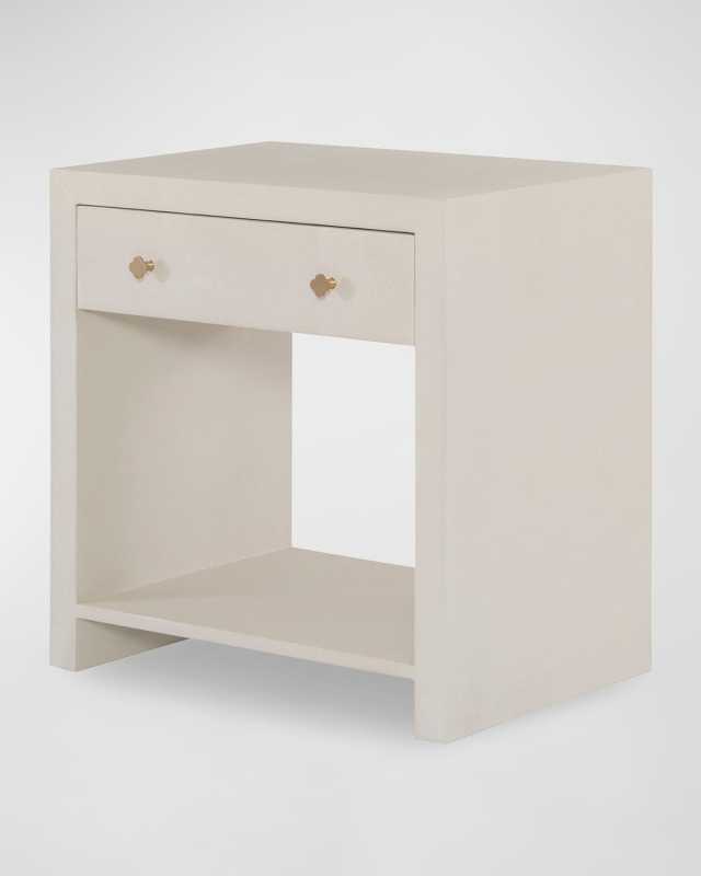 Bethany Faux Shagreen Nightstand
