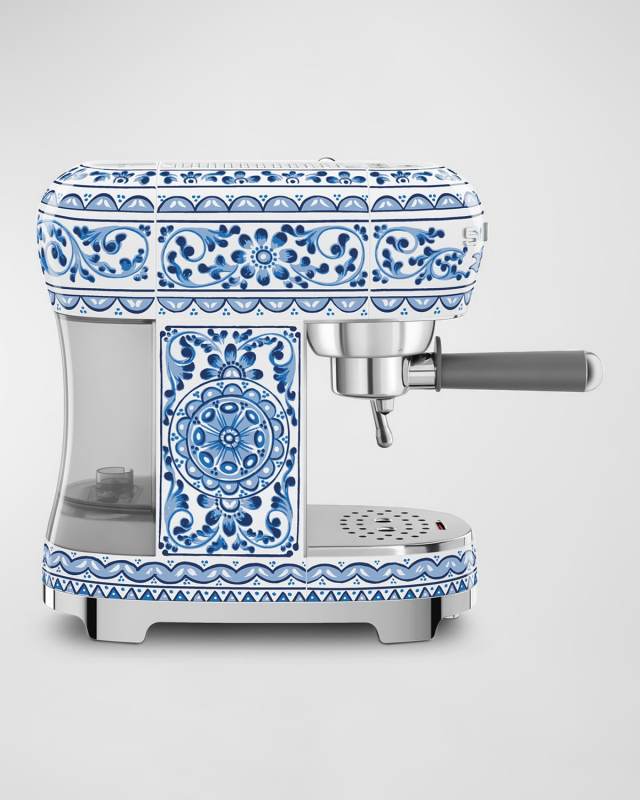 x Dolce & Gabbana Blu Mediterraneo Manual Espresso Machine