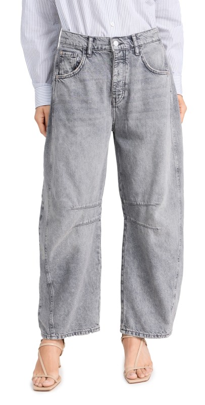 Free People Good Luck Corduroy Jeans Crystal Grey