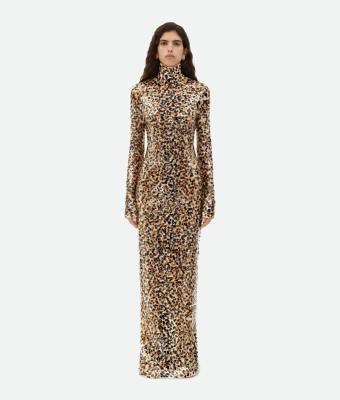 Bottega Veneta Printed Sequins Cotton Dress