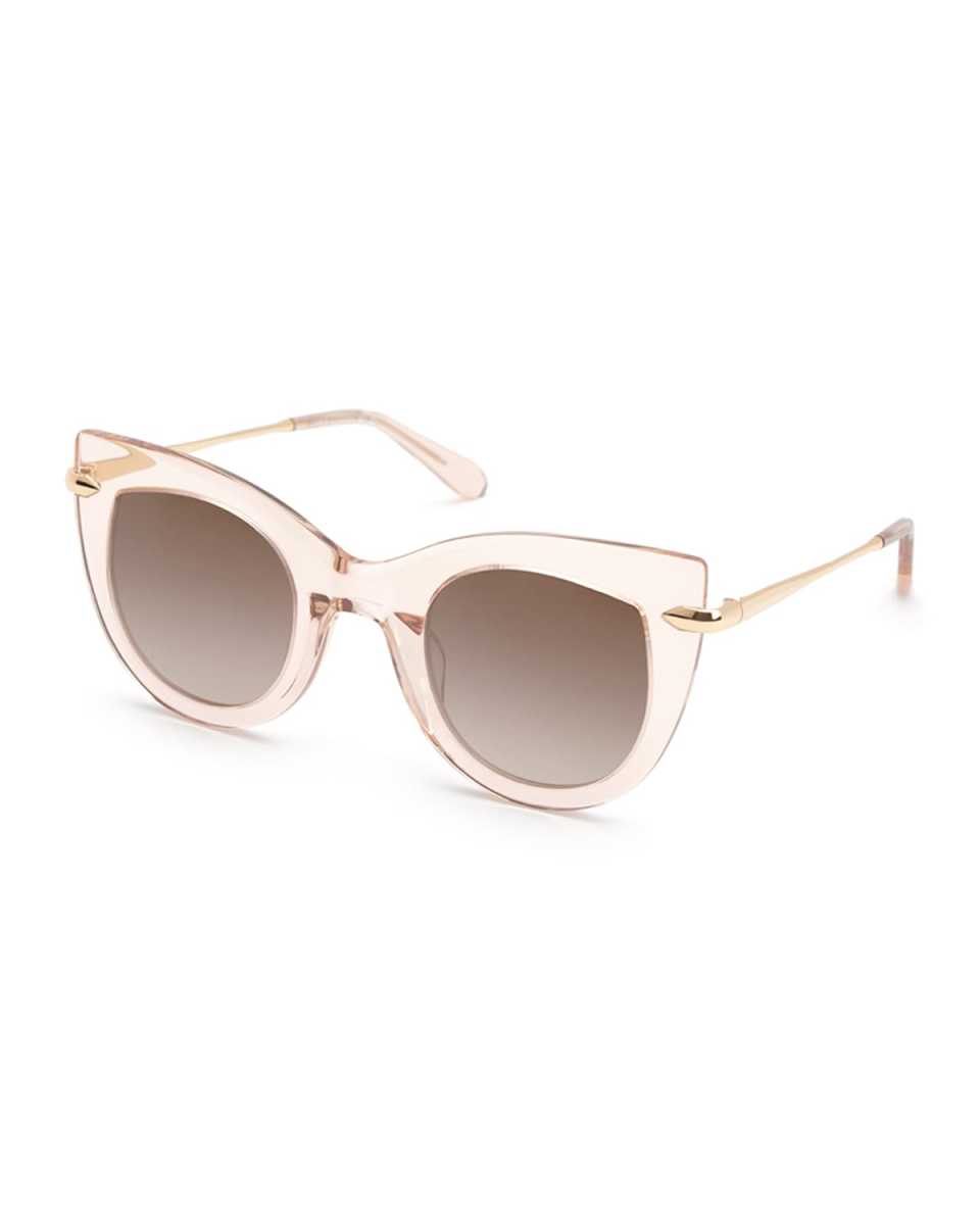 Laveau Acetate Cat-Eye Sunglasses, Petal 24K