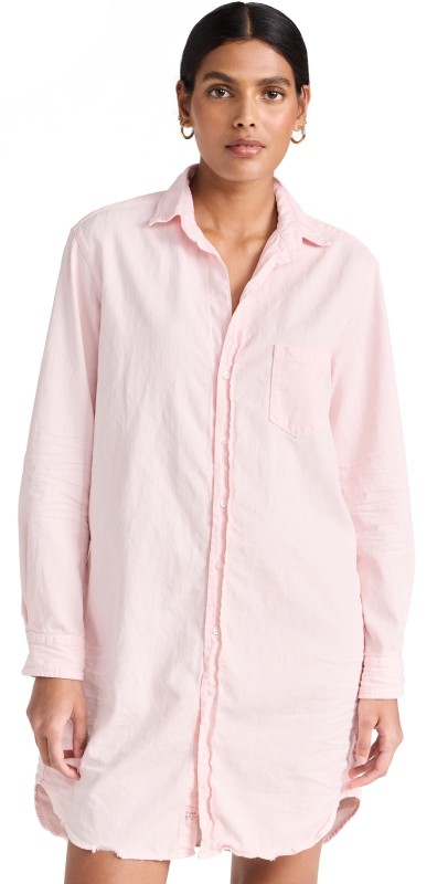 Frank & Eileen Mary Classic Shirtdress Pink Pearl