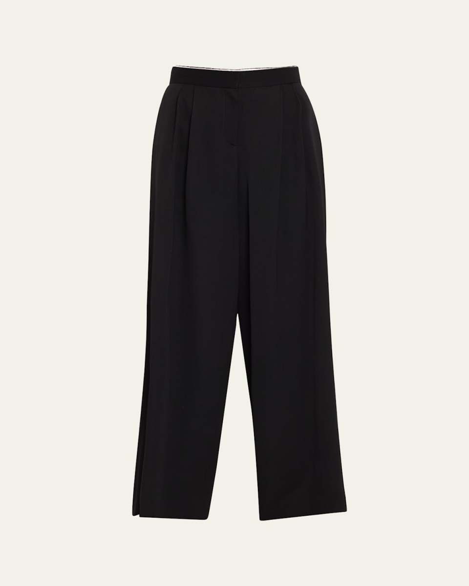 Paras Pleated Wide-Leg Pants
