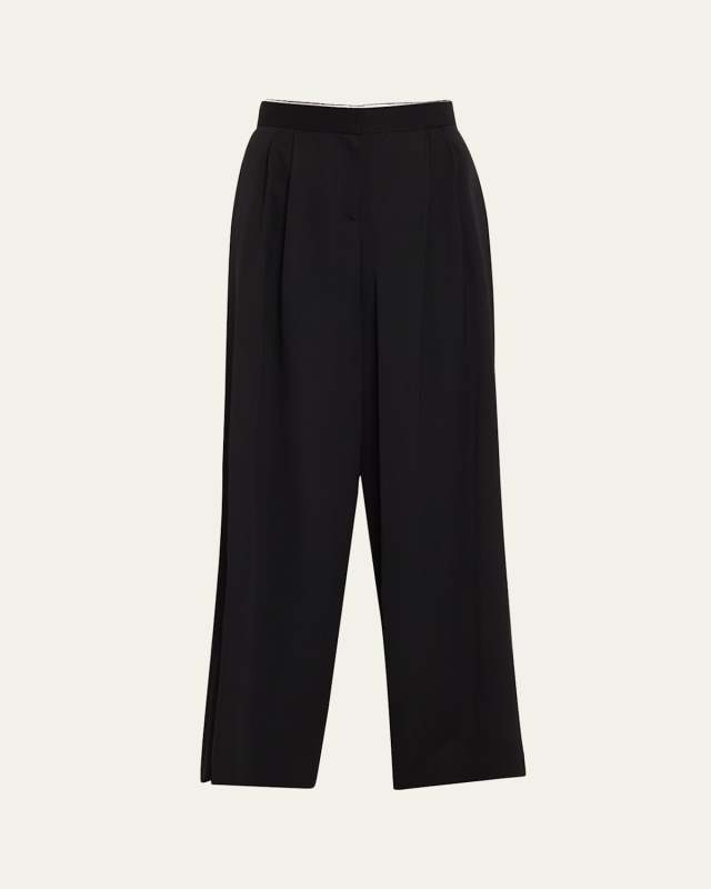 Paras Pleated Wide-Leg Pants