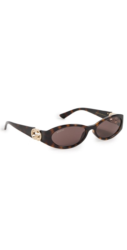 Gucci Hailey Sunglasses Havana-Havana-Brow