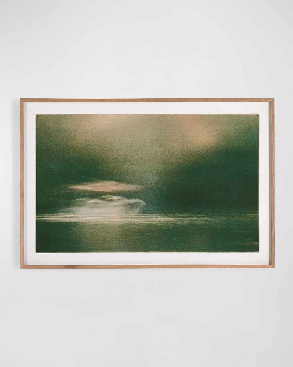 "Skyline Film Rowing Docks at Altas 1" Framed Giclee by Toni Toscano