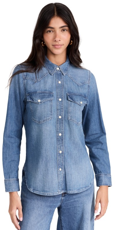 Madewell Perfect Western Shirt Lincroft Wash