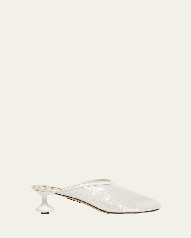 Toy Sequin Mule Pumps