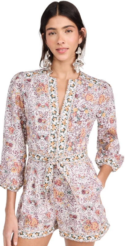 PAIGE Puglia Romper Blanc Multi